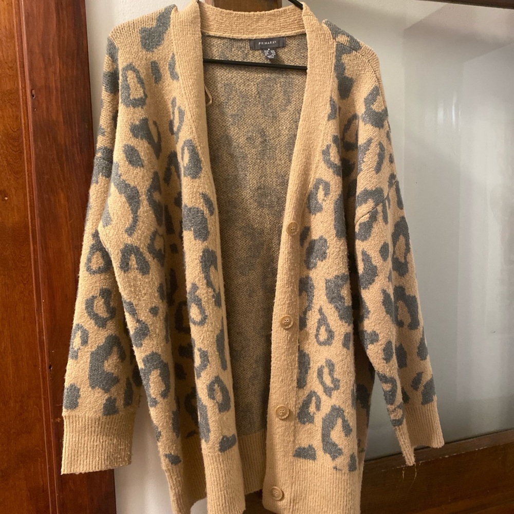Primark Oversized Leopard Cardigan